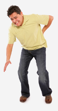 man with back pain